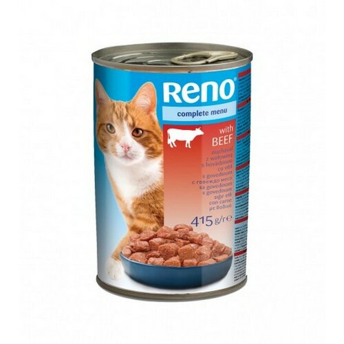 Reno suva hrana za mačke junetina 415g Slike