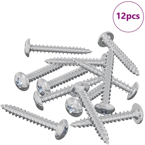 vidaXL Leseni vijaki 12 pcs srebrna M4 x 28 mm Jeklo, (5000163881) Cene