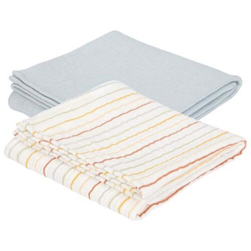 Little dutch komplet 2 tetra pleničk 70x70 vintage sunny stripes/pure soft blue Cene
