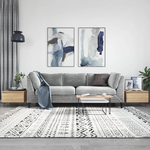  The Living Store Klubska mizica 2 kosa sonoma hrast 50x46x35 cm inženirski les - Klubska Mizica, (21444923) Slike