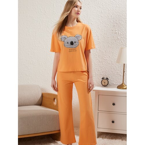 Trendyol Ženski set pidžame Thmss23Pt00134, Narandžasti Cene