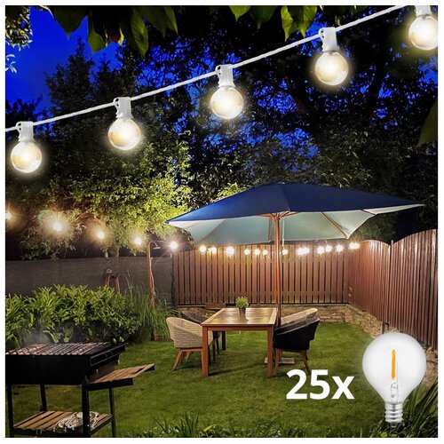  Brilagi - LED spolja&scaron;nja dekorativna girlanda 25xE12 20m bela IP44 topla bela Cene