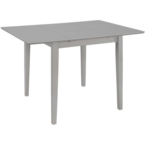 VidaXL Raztegljiva jedilna miza MDF (80-120)x80x74 cm siva Slike