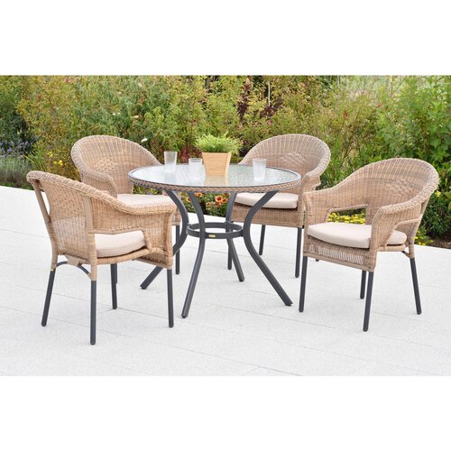 Gardenson VRTNA GARNITURA RAVENNA aluminij barve grafita, naravne barve, bež Cene