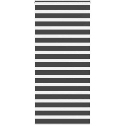 vidaXL Zavjesa zebra crna 110x230 cm širina tkanine 105,9 cm poliester Cene
