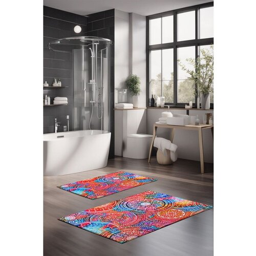  CT-5390 multicolor bathmat set (2 pieces) Cene