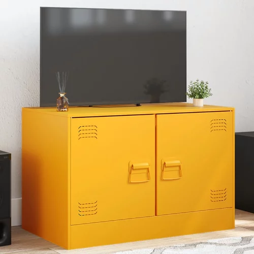 TV ormarić boja senfa 67 x 39 x 44 cm čelični