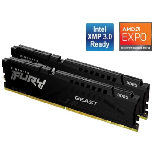 Kingston 32GB 5600MHz DDR5Fury Beast (2&times;16), CL36, EXPO Cijene