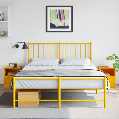 vidaXL Noćni ormarići 2 kom boja senfa 34 5 x 39 x 44 cm čelični Cijene