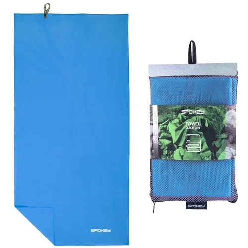 Spokey SIROCCO XL Quick towel with detachable buckle, blue, 80 x 150 cm