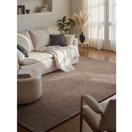 Hanse Home Sivorjava ročno tkana volnena preproga 160x230 cm Eleni Taupe &amp;ndash; Slike