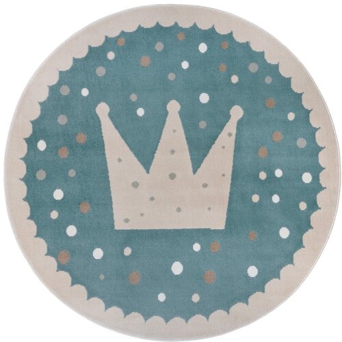 Hanse Home Modra otroška preproga ø 100 cm Crown – Cene