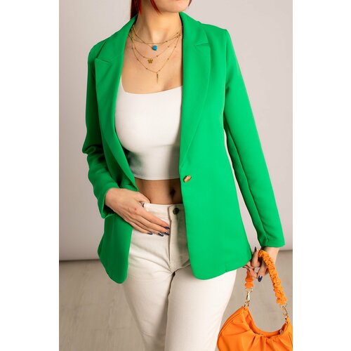 armonika Women's Green Single-Button Jacket Slike
