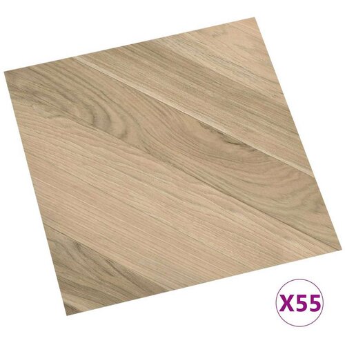  Podne daske 55 pcs Smeđa 5 11 m&amp;sup2; PVC - Smeđa prugasta Slike