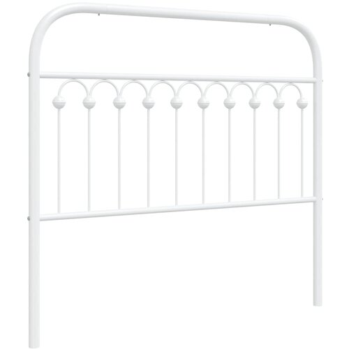 Maison Chic kovinsko posteljno vzglavje - vzglavna omarica - nočna omarica belo 107 cm, (21705400) Cene