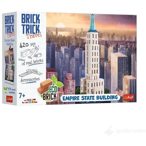 Igračke Zvrčke SAZIDAJ EMPIRE STATE Brick Trick Trefl Slike