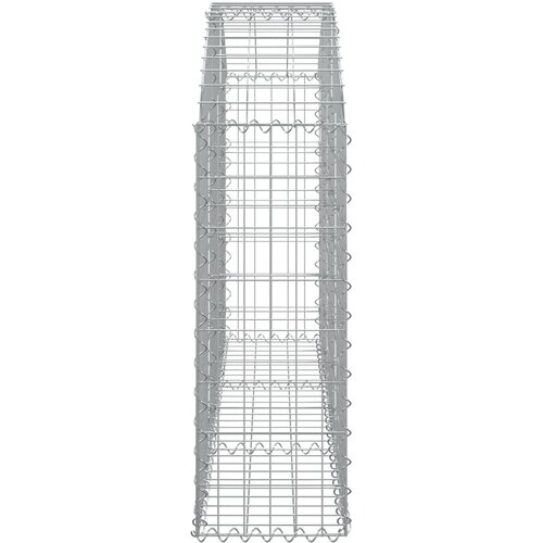  Gabionska ko&amp;scaron;ara s lukom 150 x 30 x 80/100 cm pocinčano željezo Slike