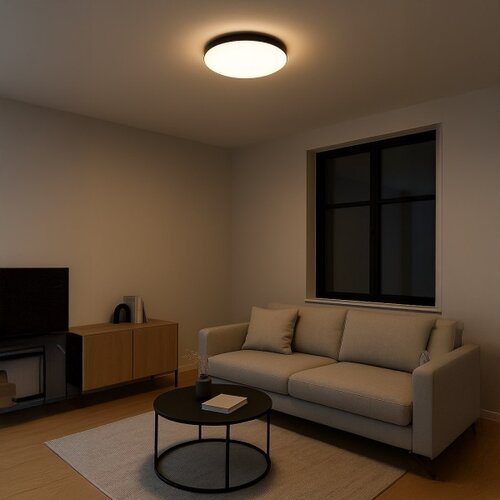  LED plafonsko svetlo MAYA LED/36W/230V prečnik 50 cm crna Slike