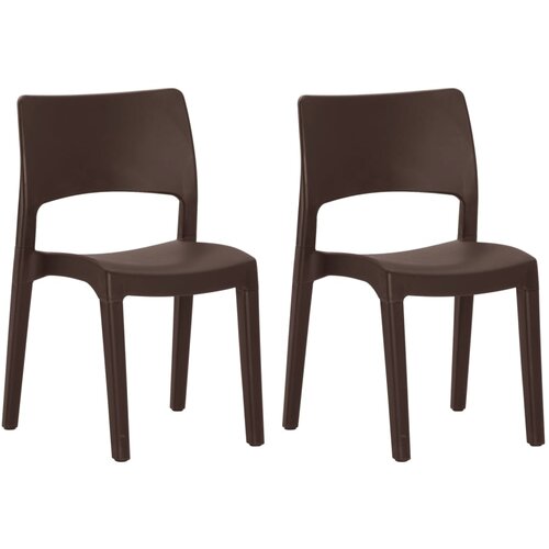 Maison Chic Vrtni Stoli - Stol za vrt 2 kosa mocha poliuretan JS515, (21879068) Cene