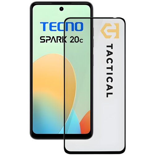 TACTICAL Glass Shield 5D steklo za Tecno Spark 20c - Črna Cene