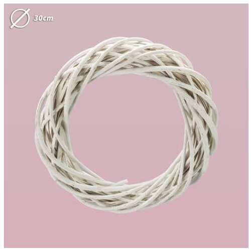 RAYHER Venec pleten, bel, 30cm, (22005815) Cene