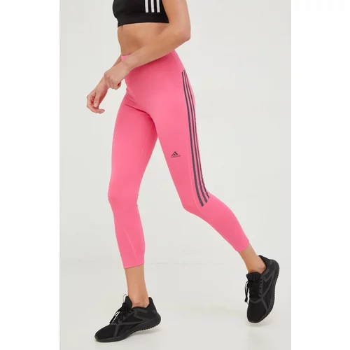 Adidas Tajice za trčanje Run Icons za žene, boja: ružičasta, s tiskom