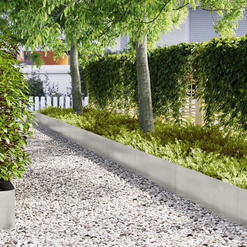 VidaXL Nerjaveče jeklo 100 x 0.5 x 30 cm Trda Meja vrta Druga Slike