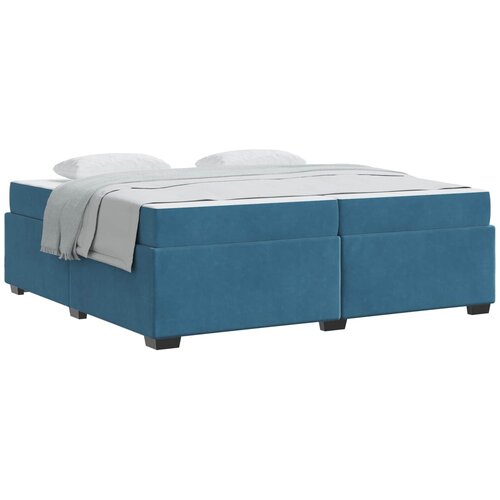 vidaXL Konstrukcija postelje Temno modra 200 x 200 cm blago, (5000127498) Cene