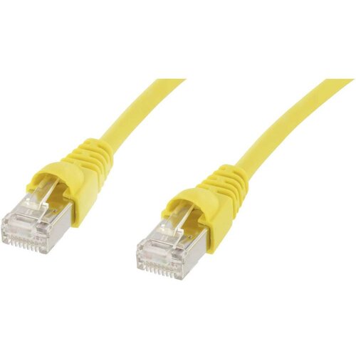 Telegärtner L00000A0076 RJ45 omrežni kabel CAT6a S/FTP 0.5 m rumena ognjevaren, z za&scaron;čitnim zapornim zatičem, ognjevaren, brez halogena, UL-certificir, (20417911) Cene