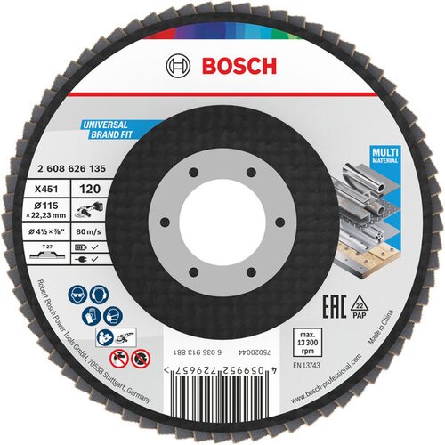 Bosch Lamelni disk X451 2608626135, O115, T27, G120, 60 komada Slike