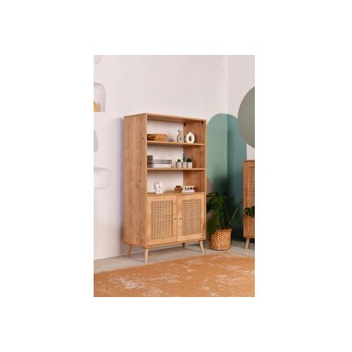 Hanah home Hazeran Polica za knjige 40x90x110cm, Smeđa Cene