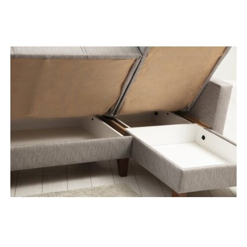 Atelier Del Sofa Kutna garnitura Polya 216x86x130cm Svijetlo siva Slike