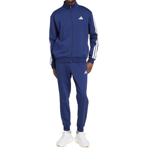 Adidas Športna trenirka '3-STRIPES FLEECE' temno modra / bela Cene