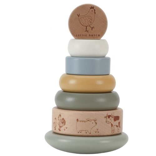 Little Dutch® Little Farm Rocking Ring Stacker kolutovi za slaganje 12 m+ 1 kom Cijene