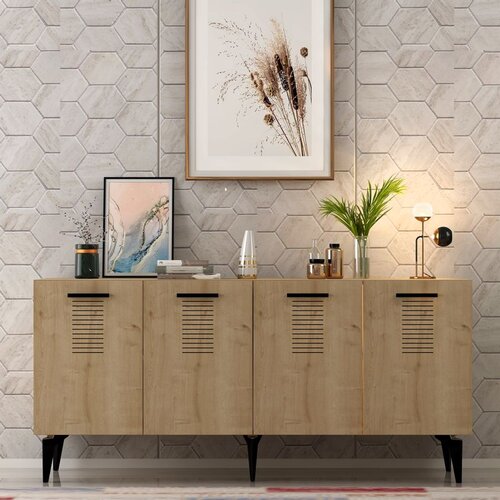Hanah home asimo - sapphire oak sapphire oak console Cene