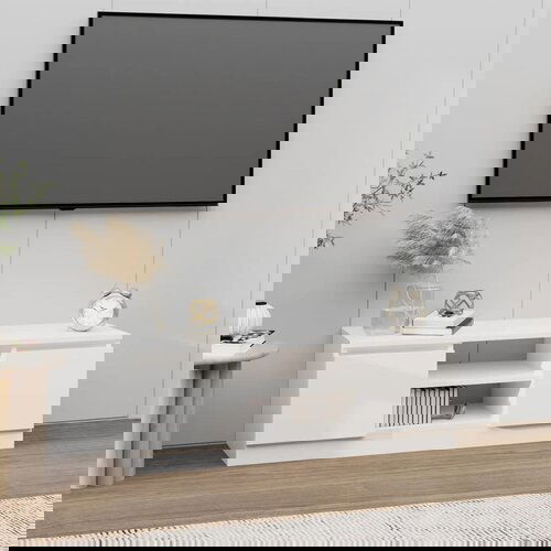 The Living Store TV omarica z vrati bela 102x30x36 cm - TV Omarica Z Vrati, (21376229) Slike