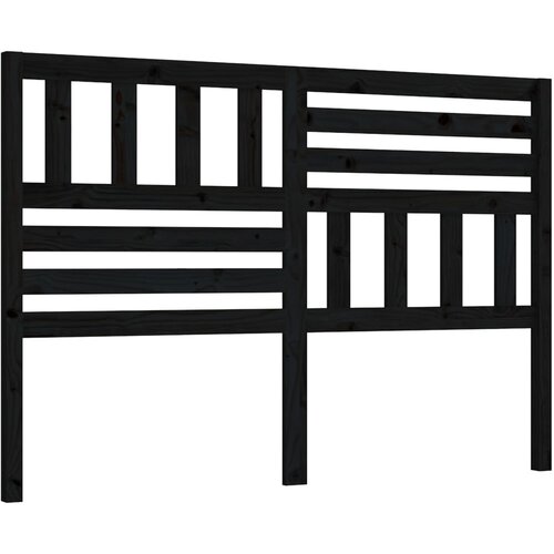 vidaXL Posteljno vzglavje črno 166x4x100 cm trdna borovina, (20646627) Cene
