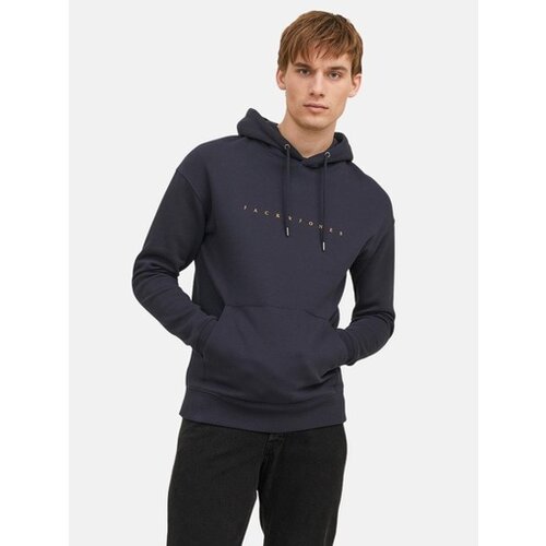 Jack & Jones Muški pulover JJESTAR JJ SW HOOD Navy Cene
