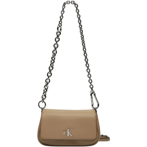 Calvin Klein Jeans K60K613049 - MINIMAL MONOGRAM SHOULDER Bež Slike