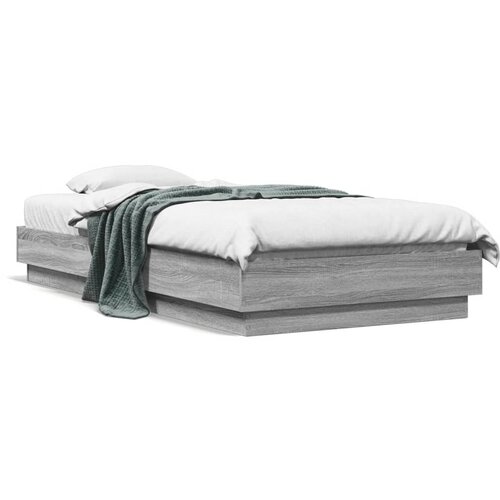 Furnova Posteljni okvir z LED lučkami siva sonoma 90x190 cm, (21936567) Slike