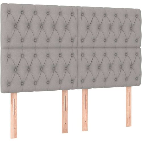  Box spring s madracem svjetlosiva 160x200 cm tkanina Slike