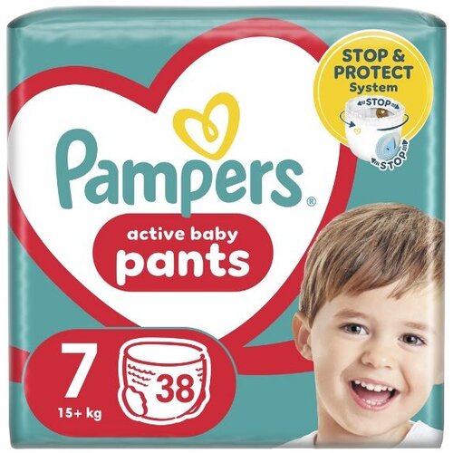Pampers Pelene Activ Baby Pants 7, Jumbo, 38/1 Slike