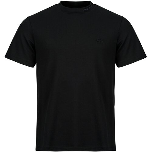 Lacoste T-shirt regular fit stretch avec col jacquard Crna Cijene