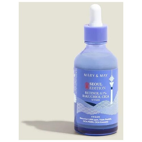 MARY &amp;amp; MAY Serum za lice Retinol 0.1% Bakuchiol CICA Serum, 80 ml Slike