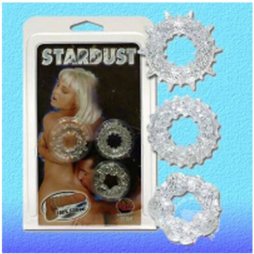 Lovetoy Stardust - providni silikonski prstenovi za penis ORION00127 Slike