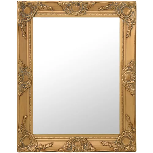  Zidno ogledalo u baroknom stilu 50 x 60 cm zlatno