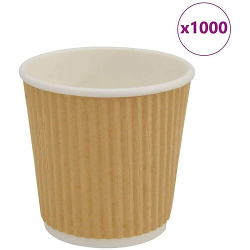 vidaXL papirnate šalice za kavu 1000 kom 4 oz 100 ml smeđe Cijene