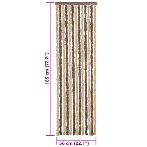  Zastor protiv muha tamnosmeđi i bež 56x185 cm od &amp;scaron;enila Slike