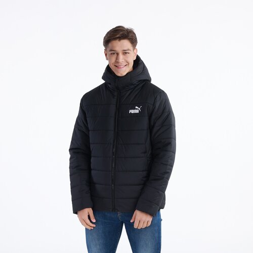 Puma muška jakna Ess Hooded Padded Jacket, Crna Cene