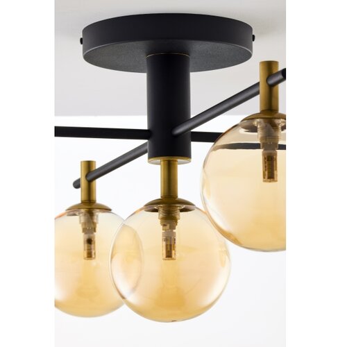 Jupiter 2032 - plafonska visilica figaro 5xG9/10W/230V crna/zlatna/bež Slike